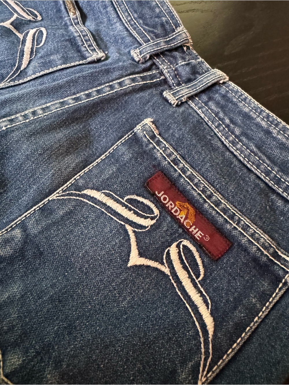Vintage 80s Jordache Jeans 30L High Rise Flare 100% Cotton Hong Kong